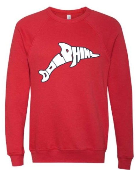 Youth Solphin Bella + Canvas Sponge Fleece Raglan Crewneck Sweatshirt (LEXD)