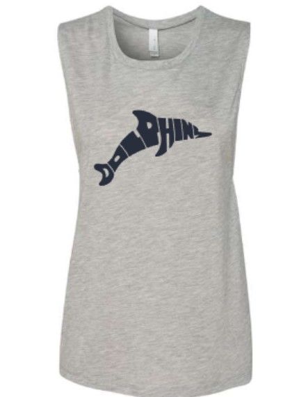 Ladies Dolphin Bella + Canvas Flowy Scoop Muscle Tank (LEXD)
