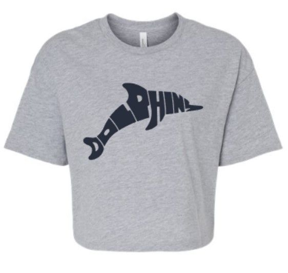 Ladies Dolphin Bella + Canvas Jersey Crop Tee (LEXD)