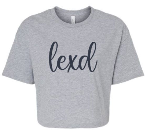 Ladies lexd Bella + Canvas Jersey Crop Tee (LEXD)