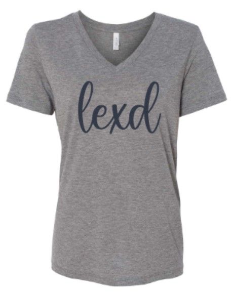 Ladies lexd Bella + Canvas Relaxed Triblend V-Neck Tee (LEXD)