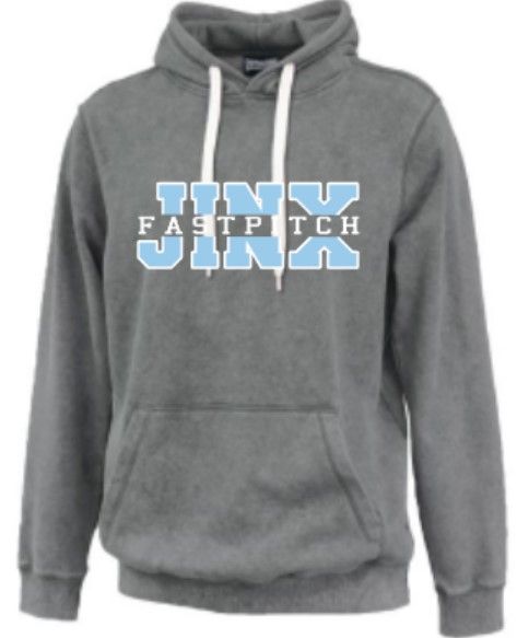 Adult Jinx Fastpitch Spilt Design Sandwash Hooded Sweatshirt (JF{)