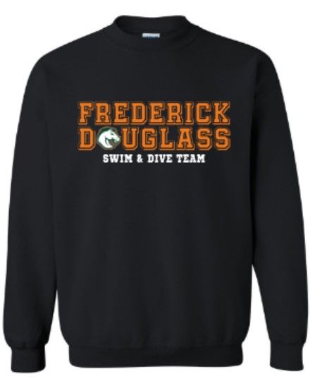 Youth or Adult Frederick Douglass Bronco Swim &amp; Dive Team Sweatshirt (DSDT)