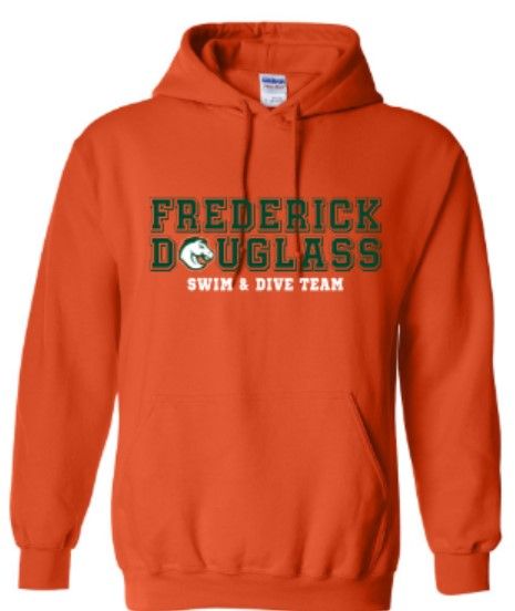 Youth or Adult Frederick Douglass Bronco Swim &amp; Dive Team Sweatshirt (DSDT)