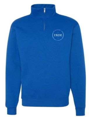 Adult UKDE JERZEES NuBlend 1/4 Zip Sweatshirt with Embroidered Logo (UKDE)