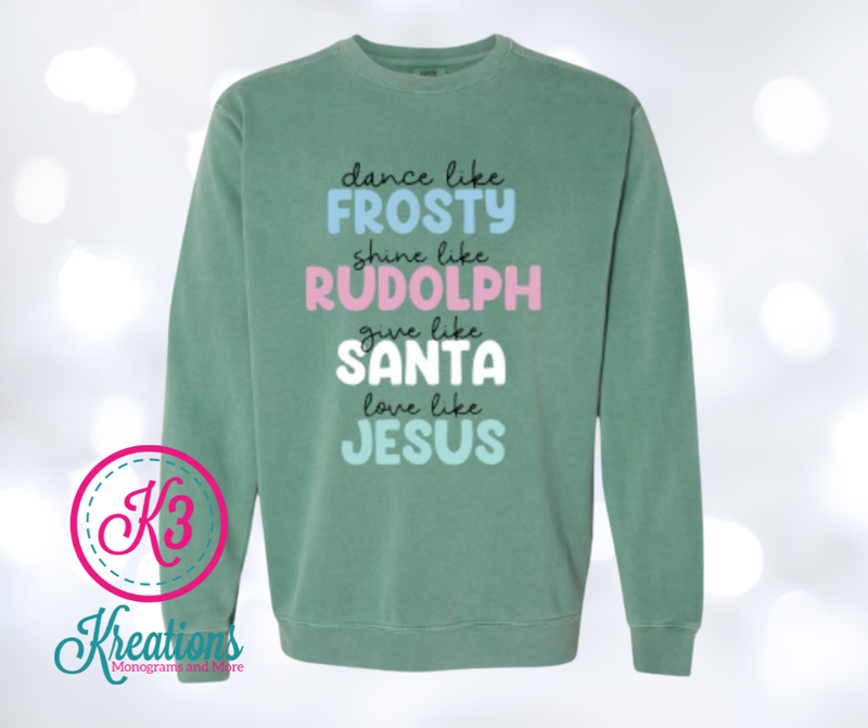 Adult Dance Like Frosty Comfort Colors Garment-Dyed Sweatshirt