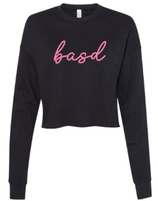 Ladies basd Bella + Canvas Cropped Crew Fleece (BASD)