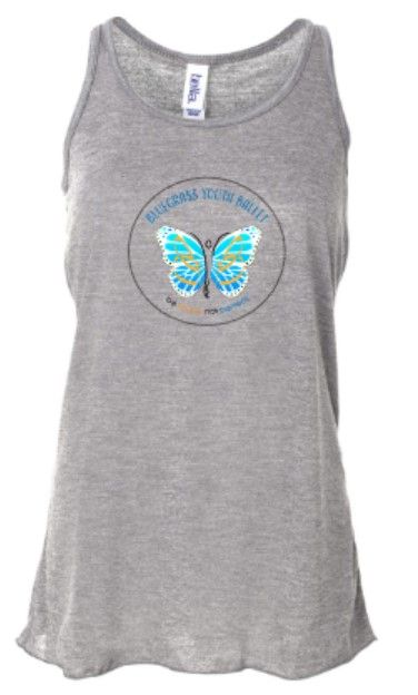 Girls or Ladies Logo Flowy Racerback Tank (BYB)