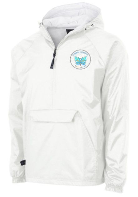 Charles River 1/2 Zip Rain Pullover with Embroidered Logo (BYB)