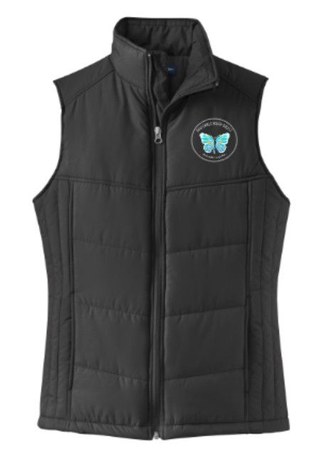 Ladies Port Authority Puffy Vest with Embroidered Logo (BYB)