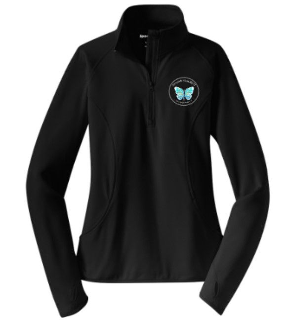 Ladies Sport-Wick® Stretch 1/2-Zip Pullover with Embroidered Logo (BYB)