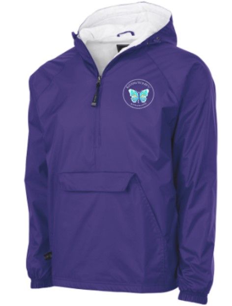 Charles River 1/2 Zip Rain Pullover with Embroidered Logo (BYB)