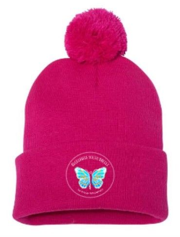 Pom-Pom Beanie with Embroidered Logo (BYB)
