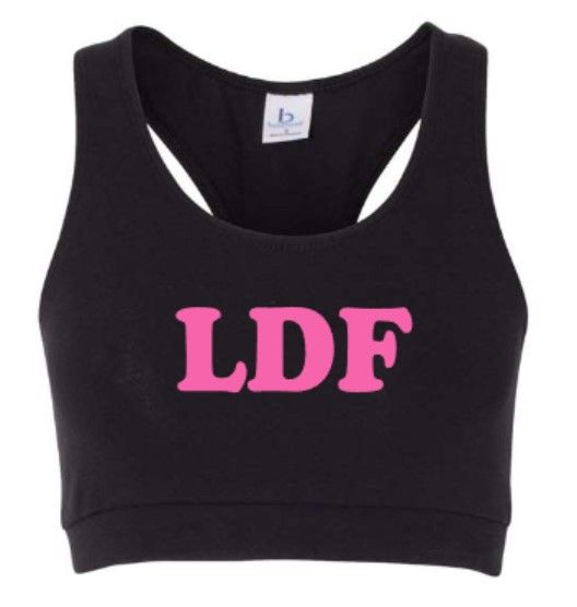 Ladies LDF Black Sports Bra (LDF)