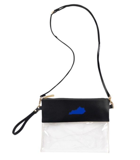 Kentucky Black Clear Purse