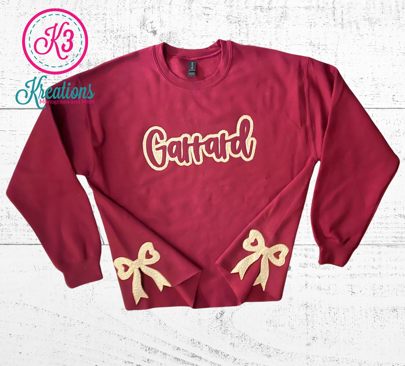 Adult Garrard Side Bow Crewneck Sweatshirt