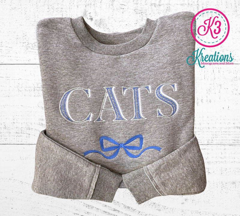 Ladies CATS Coquette LAT Fleece Crewneck Sweatshirt