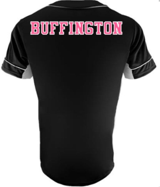 Youth or Adult LDF Full Button Black &amp; White Jersey (LDF)