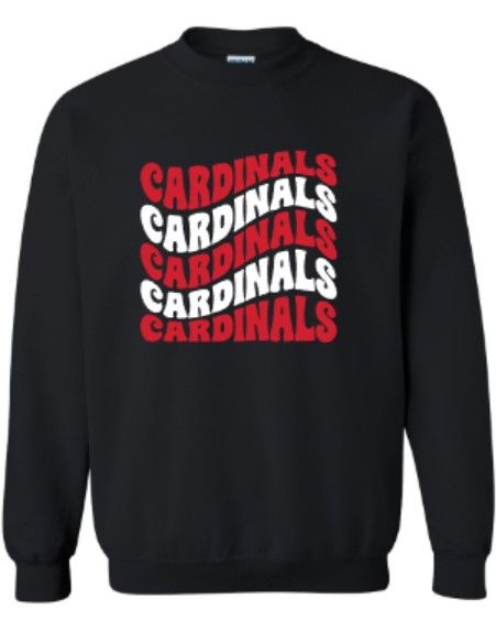 Adult Waved Cardinals Sweatshirt