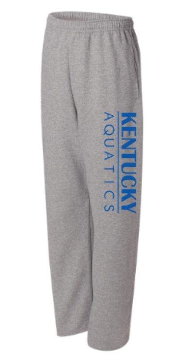 Adult Kentucky Aquatics JERZEES NuBlend Open Bottom Sweatpants (KA)