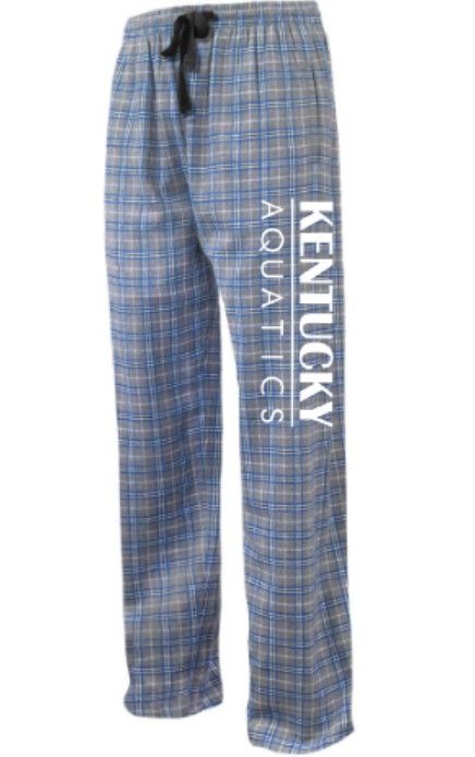 Youth or Adult Kentucky Aquatics Flannel Pants (KA)