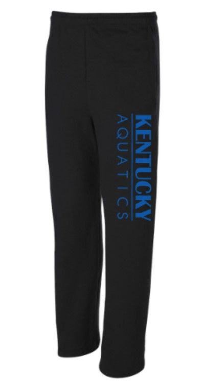 Adult Kentucky Aquatics JERZEES NuBlend Open Bottom Sweatpants (KA)