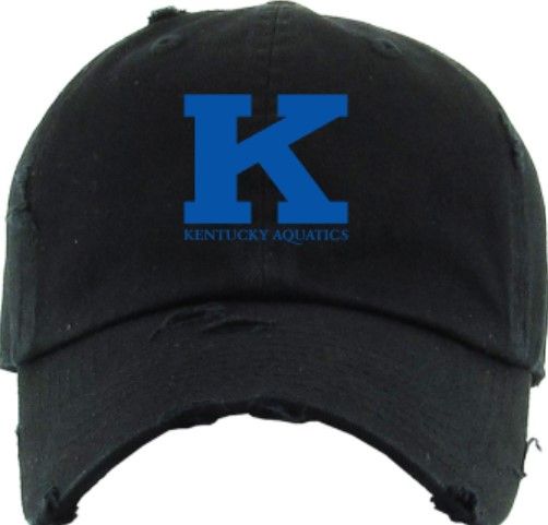 K Kentucky Aquatics Logo Distressed or Non-Distressed Cap (KA)