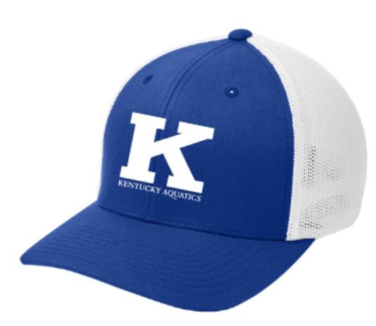 K Kentucky Aquatics Logo Port Authority® Flexfit® Mesh Back Cap (KA)