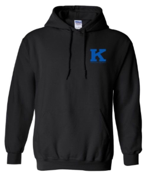 Youth or Adult Gildan Heavy Blend Sweatshirt with Embroidered K Kentucky Aquatics Logo (KA)