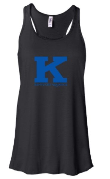 Ladies K Kentucky Aquatics Logo Flowy Racerback Tank (KA)
