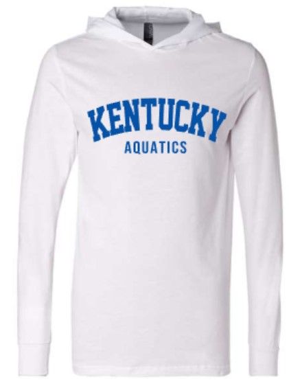 Adult Kentucky Aquatics Bella + Canvas Jersey Hooded Long Sleeve Tee (KA)