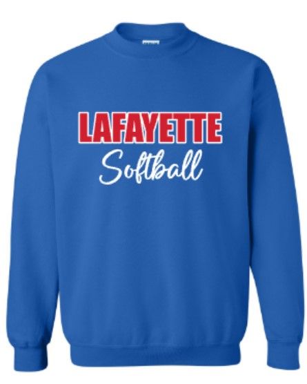 Adult LAFAYETTE Softball Gildan Sweatshirt (LGS)
