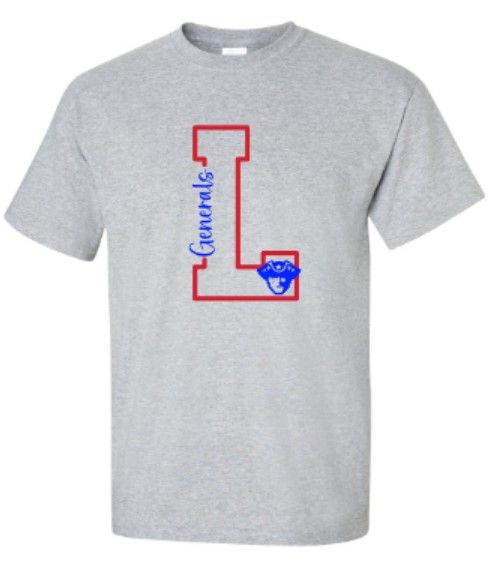 Adult L Generals Short or Long Sleeve Tee