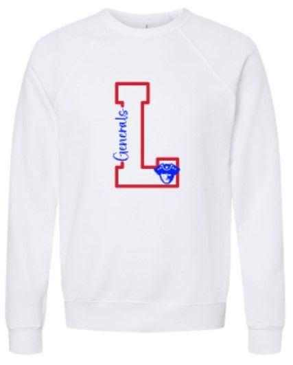 Adult L Generals Sponge Fleece Crewneck Sweatshirt