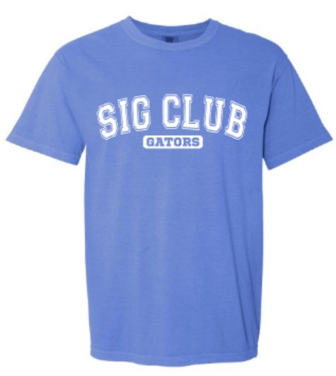 Youth or Adult SIG CLUB GATORS Comfort Colors Garment-Dyed Heavyweight T-Shirt (SCSD)