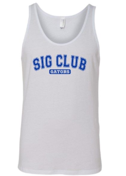 Adult SIG CLUB GATORS Bella + Canvas Jersey Tank (SCSD)