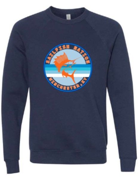 Adult Sailfish Nation Bella + Canvas Sponge Fleece Sweatshirt (SS)