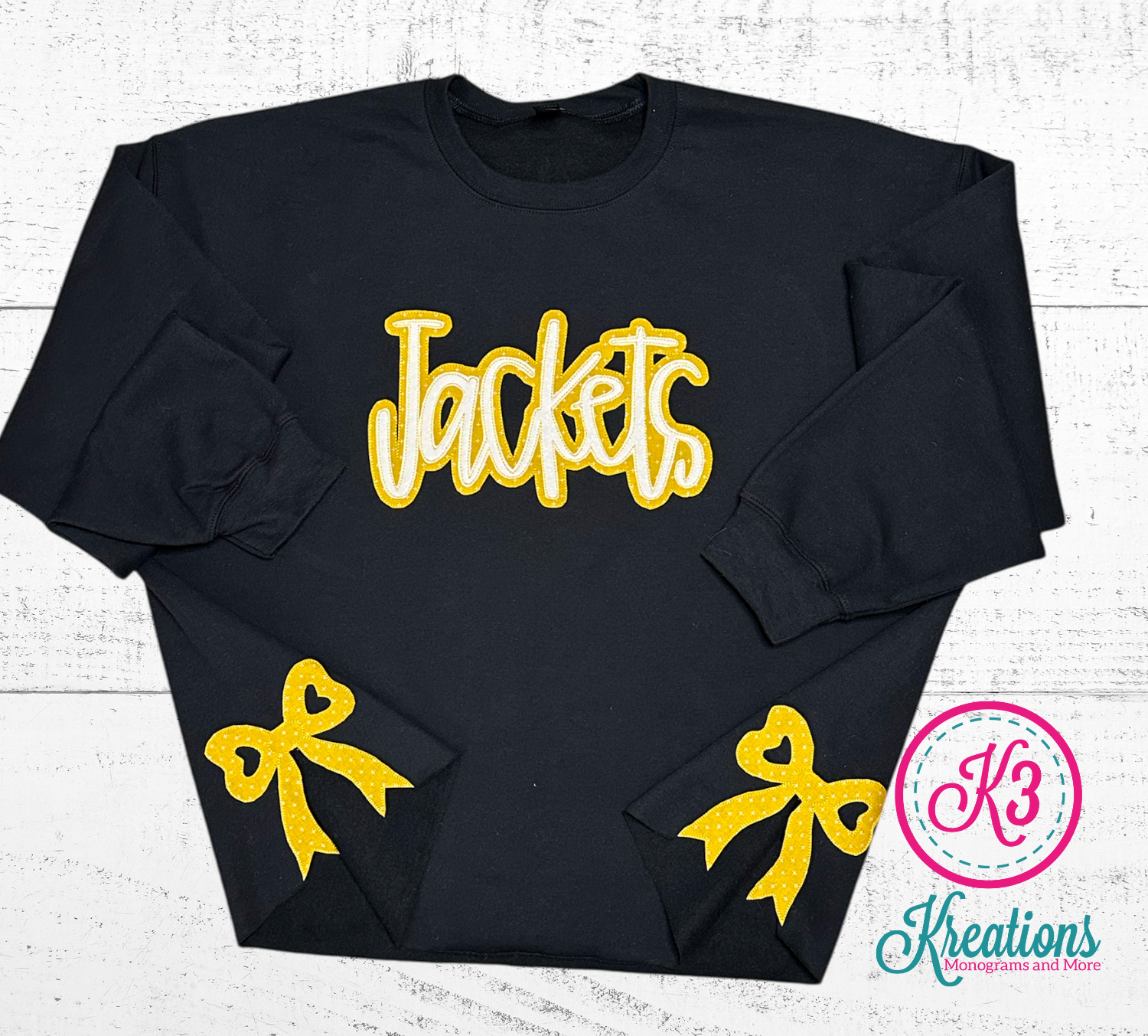 Adult Jackets Side Bow Crewneck Sweatshirt (WCG)