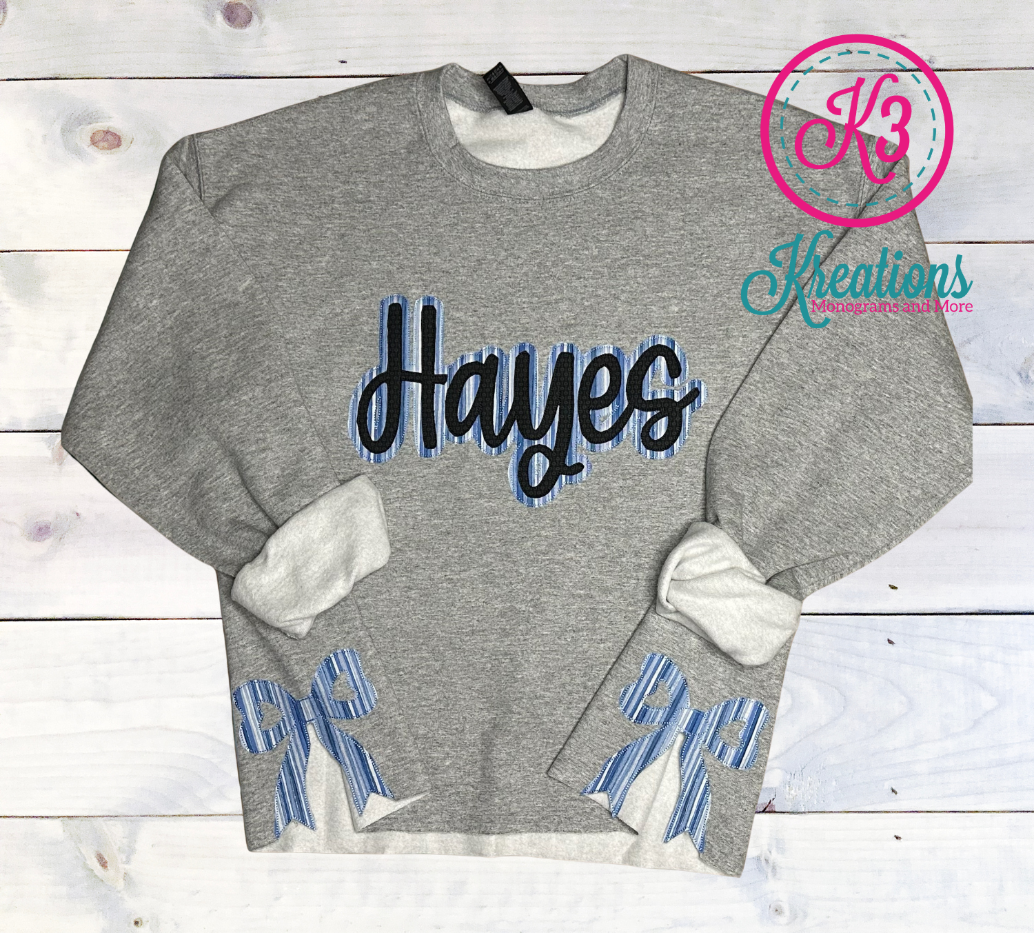 Adult Hayes Side Bow Crewneck Sweatshirt