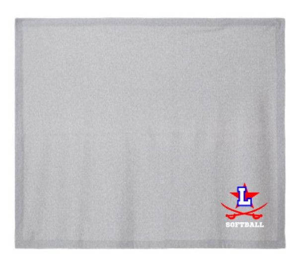 Lafayette Heavy Blend Stadium Fleece Blanket with Choice of Logo (LGS)