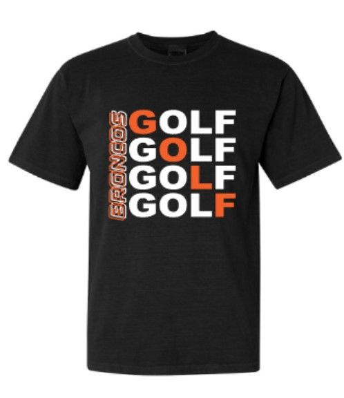 Adult Broncos Golf Comfort Colors Garment-Dyed Heavyweight Tee (FDG)