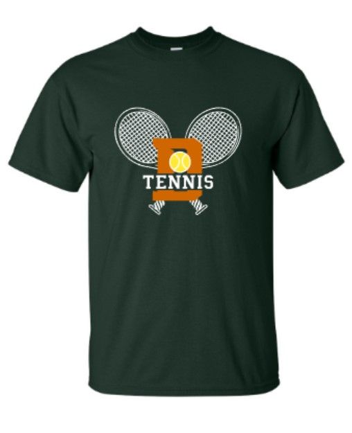 Adult D Tennis Logo Short or Long Sleeve Tee (FDT)