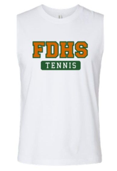 Adult FDHS Tennis Bella + Canvas Jersey Muscle Tank (FDT)