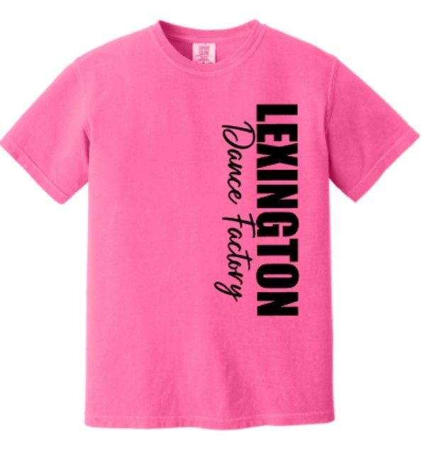 Youth or Adult Vertical Lexington Dance Factory Comfort Colors Garment-Dyed Heavyweight Tee (LDF)