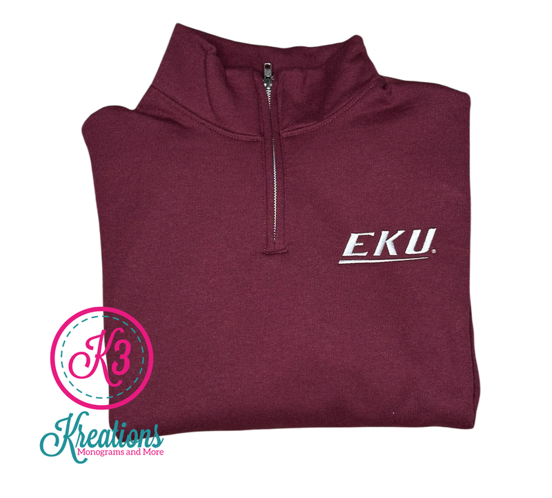 Adult EKU JERZEES NuBlend 1/4 Zip Sweatshirt