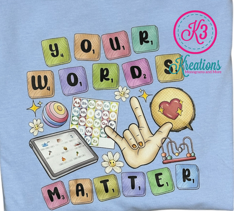 Adult Your Words Matter Comfort Colors Garment-Dyed Heavyweight T-Shirt