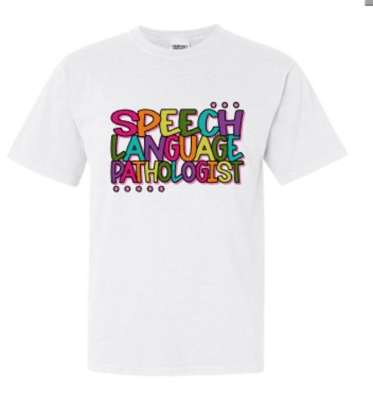 Adult Multi-Colored Speech Language Pathologist Comfort Colors Garment-Dyed Heavyweight T-Shirt