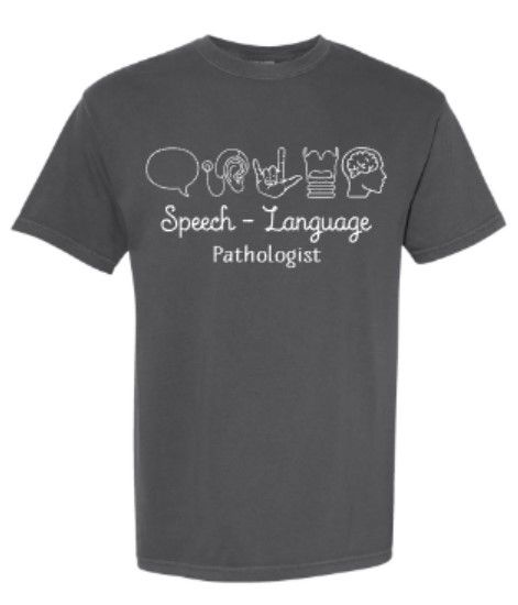 Adult Speech Language Pathologist Symbols Comfort Colors Garment-Dyed Heavyweight T-Shirt