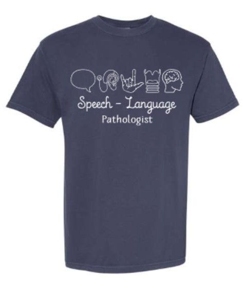 Adult Speech Language Pathologist Symbols Comfort Colors Garment-Dyed Heavyweight T-Shirt