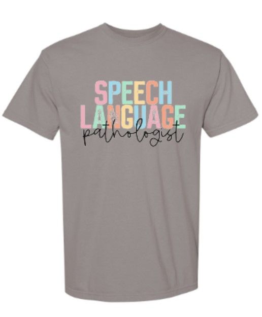 Adult Multi-Colored Speech Language Pathologist Comfort Colors Garment-Dyed Heavyweight T-Shirt